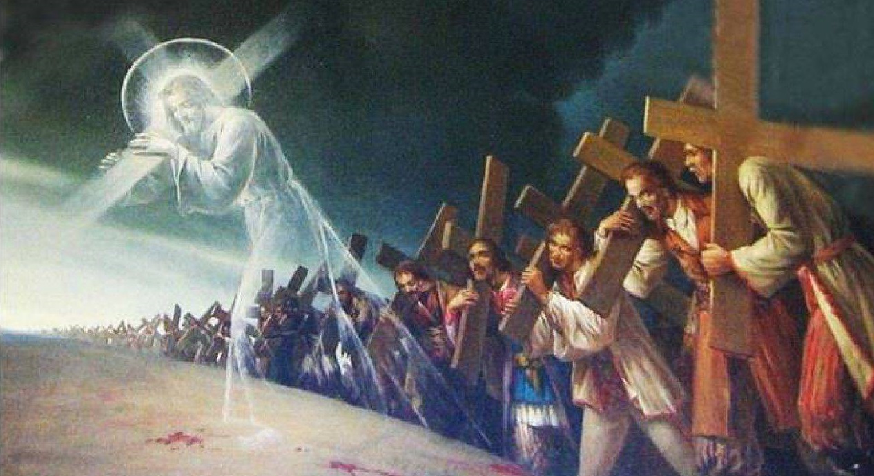 Vangelo Mc 8, 27-35: «Se qualcuno vuol venire dietro a me, rinneghi se stesso, prenda la sua croce e mi segua».